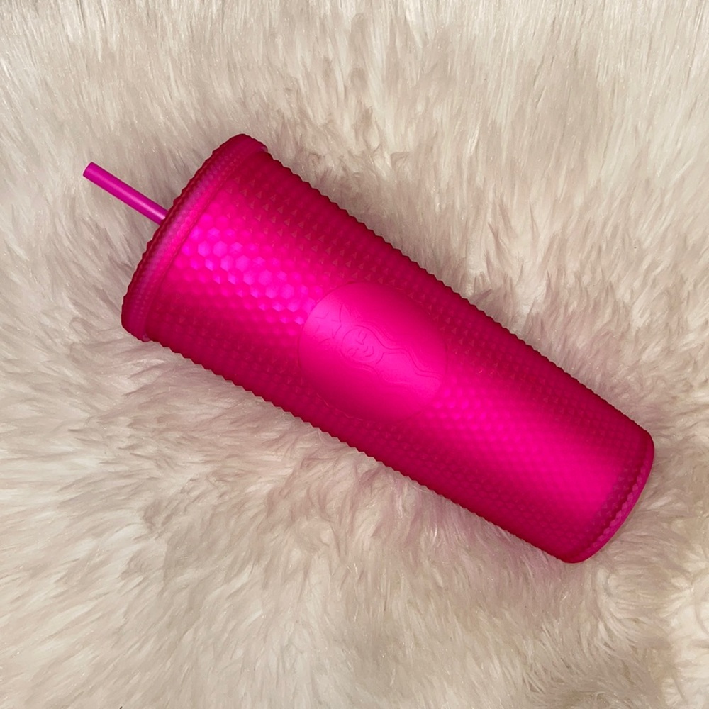 ⭐️SALE⭐️ Starbucks Fall 2021 Neon Pink Soft Touch Cold Cup